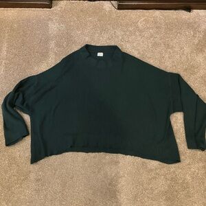 a new day Dark Green Relaxed Crew Neck Sweater